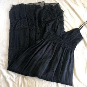 Black maxi dress